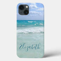 Ocean Beach Waves Ajouter Votre Nom