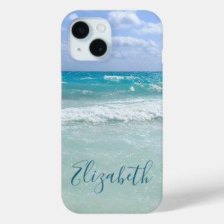 Coque Case-Mate iPhone Ocean Beach Waves Ajouter Votre Nom