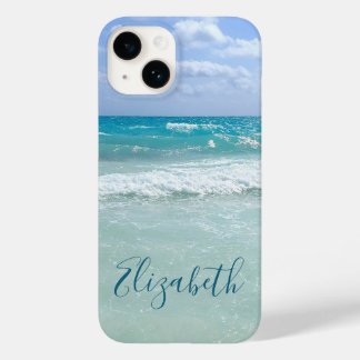 Coque Case-Mate iPhone Ocean Beach Waves Ajouter Votre Nom