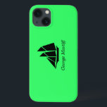 iPhone 13 Coque Ocean Glow_Clipper noir sur vert Ship_personalize<br><div class="desc">Montrez-leur qui est le grand skipper avec notre Ocean Glow, des icônes maritimes, un Clipper Ship iPad Air protecteur coque. Pour la personnaliser, il suffit d'ajouter votre nom dans le champ modèle disponible, et vous avez terminé ! Pour d'autres options de conception, cliquez sur "Customisez-le", et à partir de vous....</div>