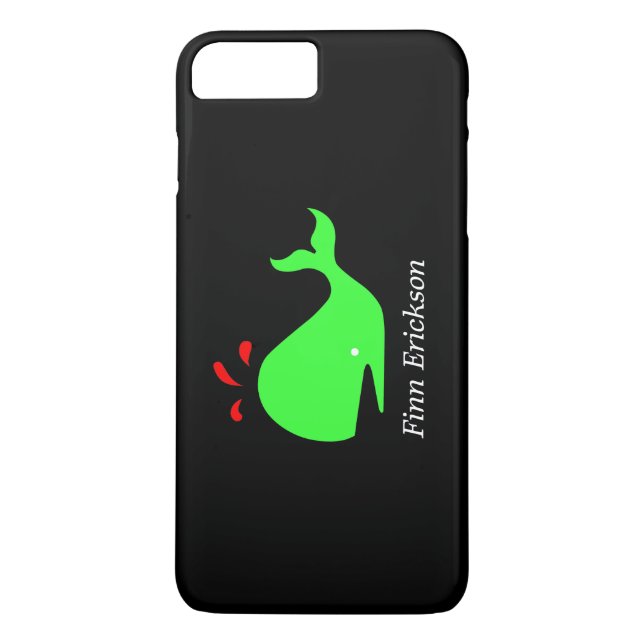 Coques Case-Mate iPhone Ocean Glow_Grosse baleine de conjoint_personnalisé (Dos)