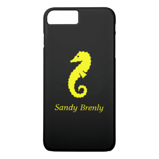 Coque Case-Mate iPhone Ocean Glow_Yellow-on-Black Seahorse_personnalisé