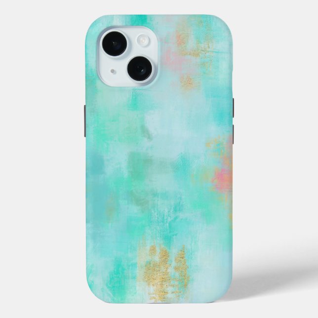 Coques Case-Mate iPhone Ocean Joyride - Blue Turquoise Abstrait Art (Verso)