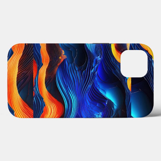 Coques Case-Mate iPhone Ocean Lava "Aquaflame" (Verso (horizontal))