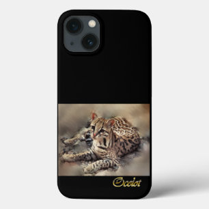 iPhone 13 Case Ocelot Lovers Art