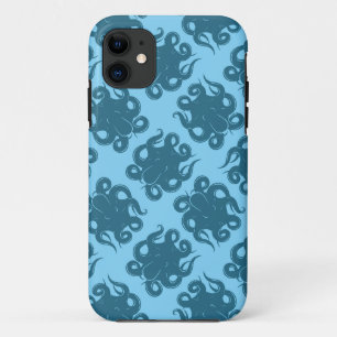 Case-Mate iPhone Case Octopus sur Motif bleu