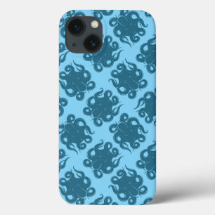 Coque Case-Mate iPhone Octopus sur Motif bleu