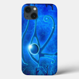 iPhone 13 Case OEil bleu de Horus, Imaginaire égyptien Wadjet en 