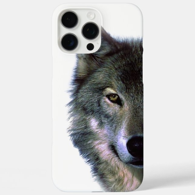 Coques Case-Mate iPhone Oeil de loup gris (Verso)