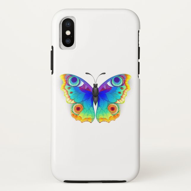 Coques Case-Mate iPhone Oeil de paon arc-en-ciel (Dos)