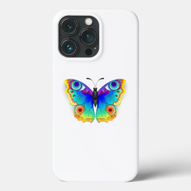 Coques Case-Mate iPhone Oeil de paon arc-en-ciel (Verso)
