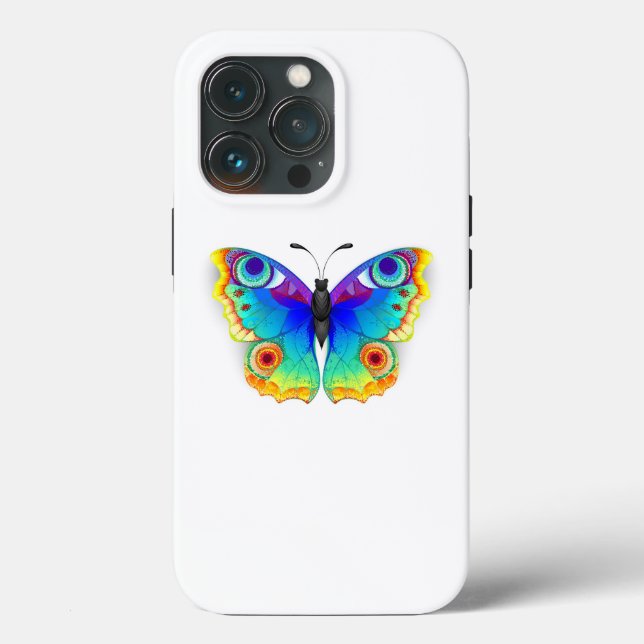 Coques Case-Mate iPhone Oeil de paon arc-en-ciel (Verso)