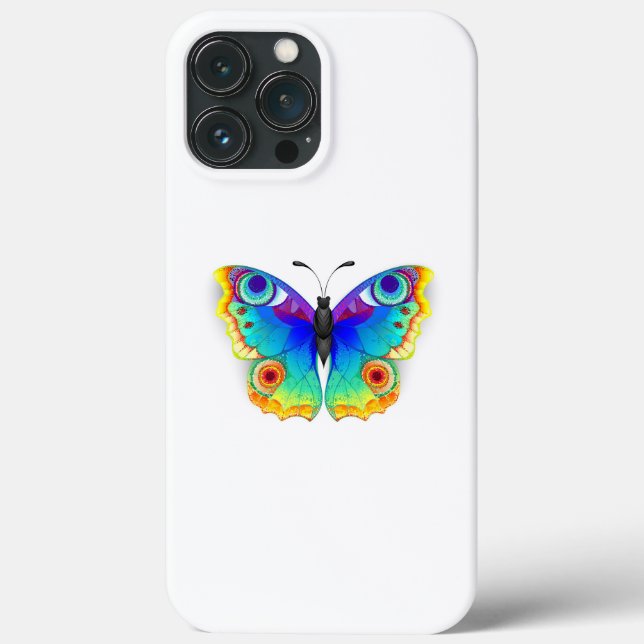 Coques Case-Mate iPhone Oeil de paon arc-en-ciel (Verso)