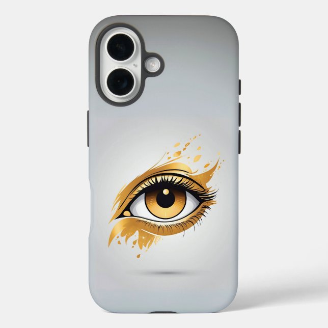 Coques Case-Mate iPhone Oeil doré côté gauche (Verso)