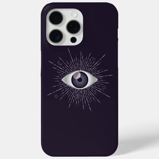 Coques Case-Mate iPhone OEil mystique d'argent et de violet (Verso)