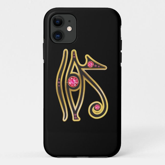 Coques Case-Mate iPhone OEil rubis en or de Ra (Dos)