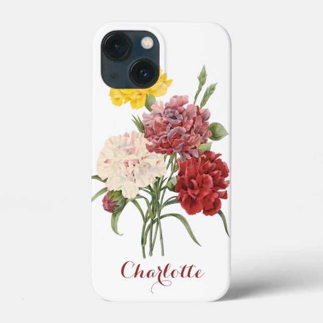 Coques Case-Mate iPhone Œillets anciens Dianthus Fleurs de jardin Redoute (Verso)