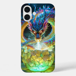 Coque Pour iPhone 16 Plus Œuf de dragon vert mignon de fantaisie