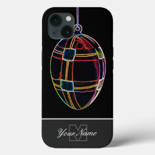 Case-Mate iPhone Case Œuf de Pâques Neon-Pop-Art avec monogramme ! Étui-