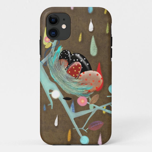 Coques Case-Mate iPhone Œufs de Coucou Pluvieux (Dos)