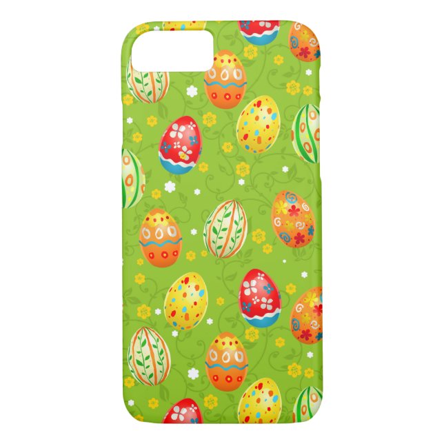 Coques Case-Mate iPhone Oeufs décorés floraux de Colourfol (Dos)