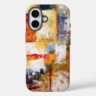 Coques iPhone 16 Oeuvre Abstraite colorée