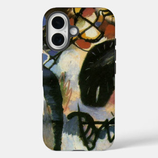 Coques iPhone 16 Oeuvre Abstraite de Kandinsky Black Spot