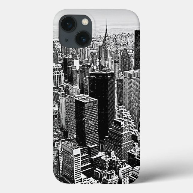 Coques Case-Mate iPhone Oeuvre artistique de New York (Verso)