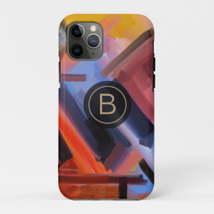Case-Mate iPhone Case Oeuvre contemporaine brillante Rouge Orange Rose B