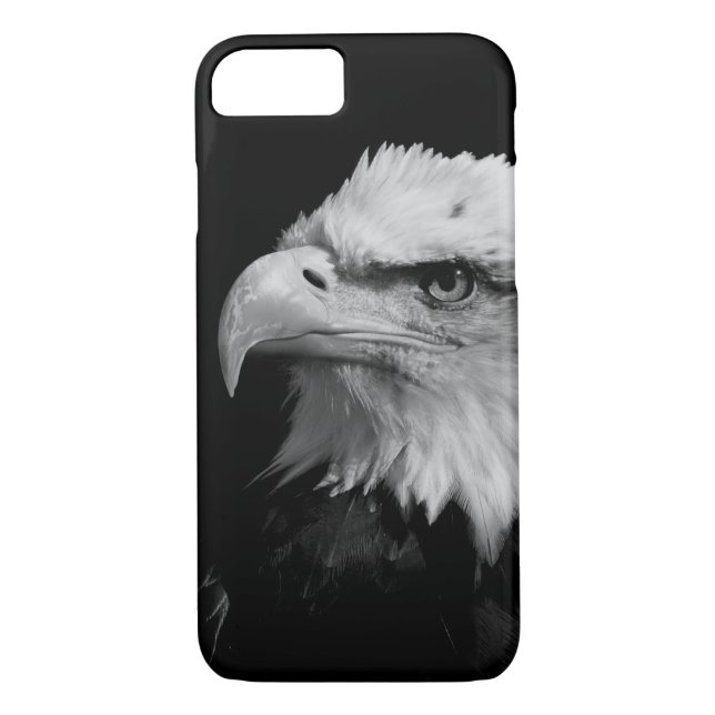 Coques Case-Mate iPhone OEuvre d'aigle noir et blanc (Dos)