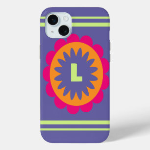 Coque Case-Mate iPhone Œuvre d'art à motif botanique rétro groovy