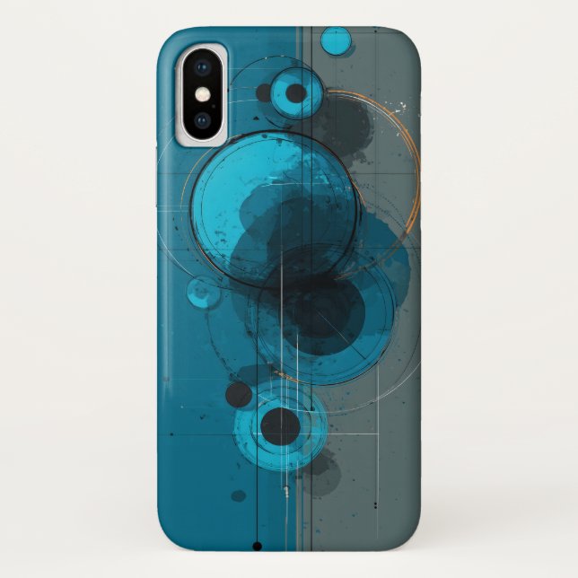 Coques Case-Mate iPhone Œuvre d'art géométrique abstraite (Dos)