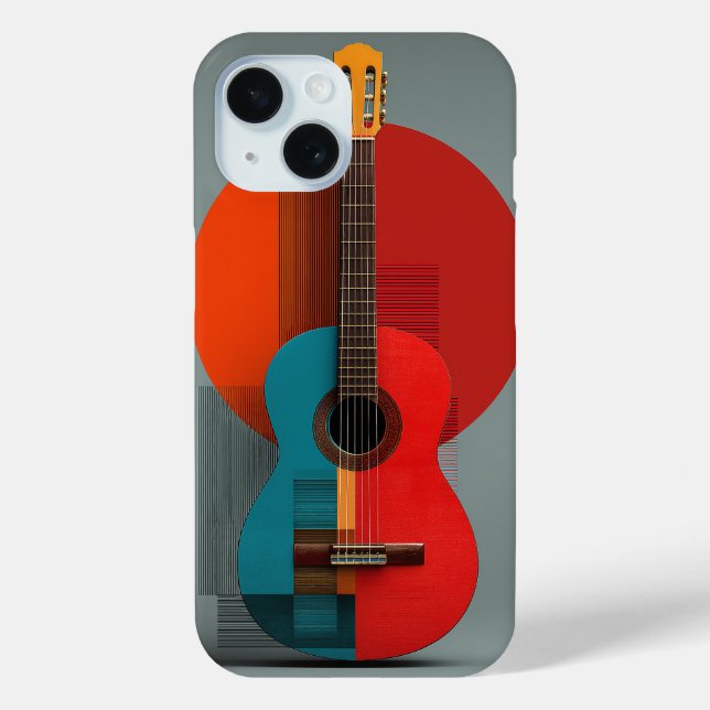 Coques Case-Mate iPhone Œuvre d'art géométrique abstraite (Verso)