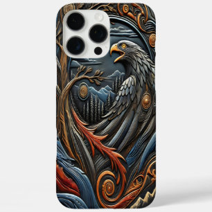 Coque iPhone 16 Pro Max Œuvre d'art inspirée de l'aigle faunique