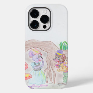 Coque Case-Mate iPhone Œuvre d'art personnalisée pour enfants, deux souri
