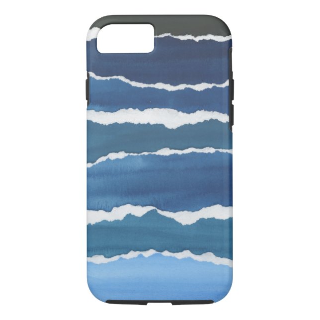 Coques Case-Mate iPhone OEuvre d'art unique collée par la gouache du ciel  (Dos)