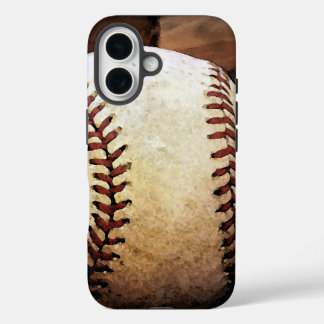 Coque Pour iPhone 16 Oeuvre De Baseball