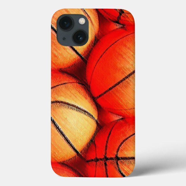 Coques Case-Mate iPhone Oeuvre de basket-ball (Verso)