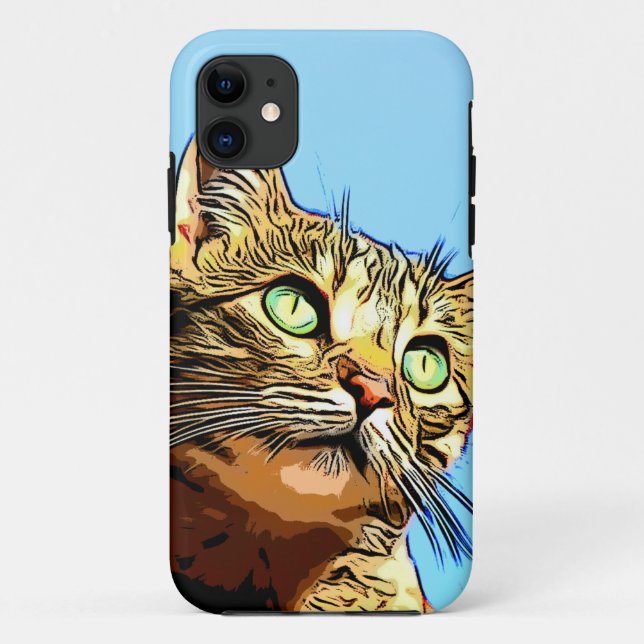 Coques Case-Mate iPhone Oeuvre de chats très Cool (Dos)