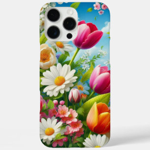 Coque iPhone 16 Pro Max OEuvre florale/printanière