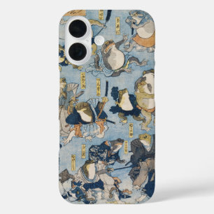 Coque Pour iPhone 16 Œuvres d'art japonaises antiques de grenouilles gu