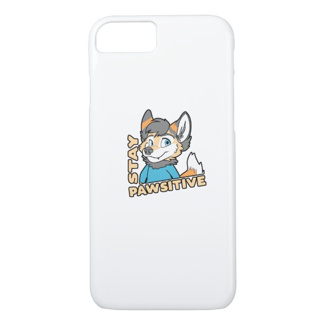 Coques Case-Mate iPhone Offre-cadeau Stay Pawsitive Funny Furry Fandom (Dos)