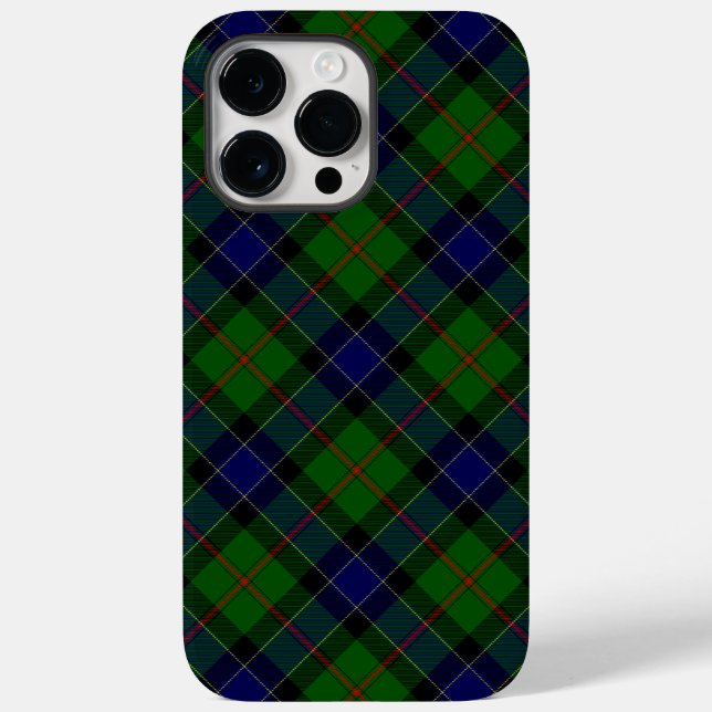 Coques Case-Mate iPhone Ogilvie tartan bleu vert plaid (Verso)
