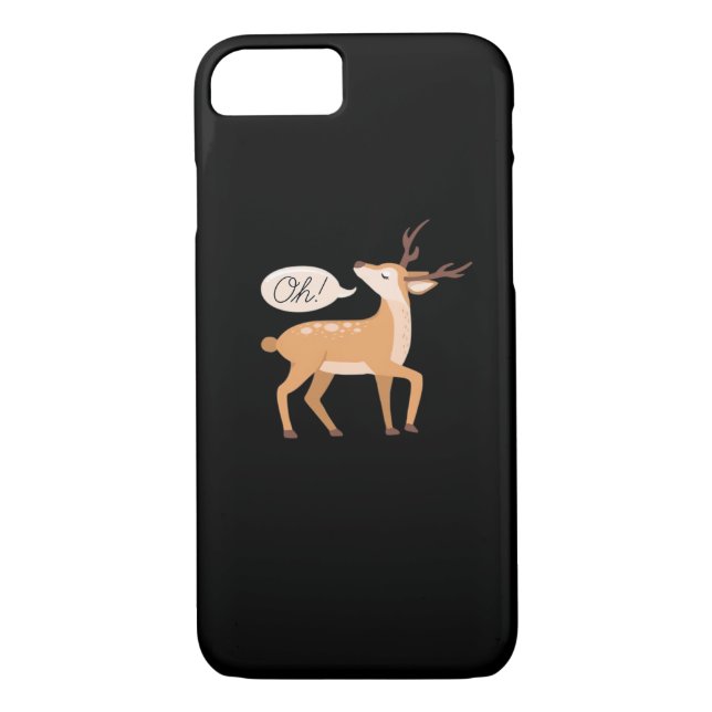 Coques Case-Mate iPhone Oh Deer Minimal Clean Aesthetic  (Dos)