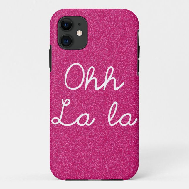 Coques Case-Mate iPhone Oh La de La - rose de framboise (Dos)