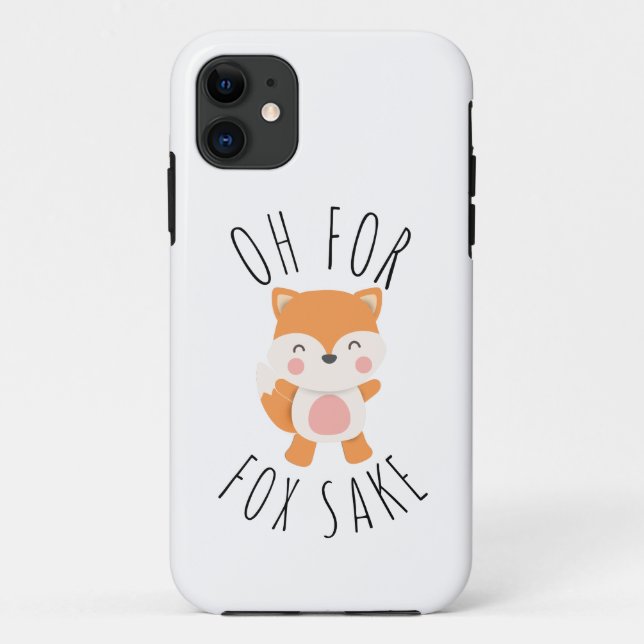 Coques Case-Mate iPhone Oh pour Fox Sake Carré (Dos)