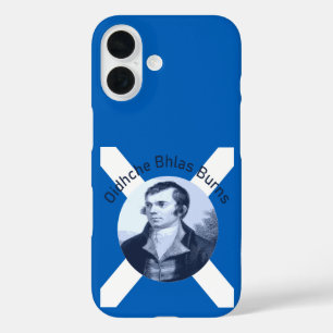 Coque Pour iPhone 16 Oidhche Bhlas Burns Gaélique Bleu Et Saltire