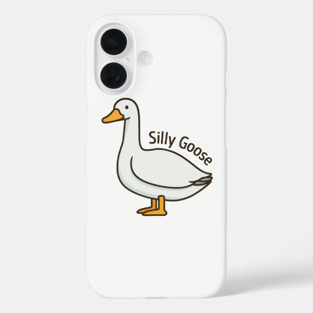 Coques Case-Mate iPhone Oie Drôle Dessin Animé Oie Rigolote (Verso)