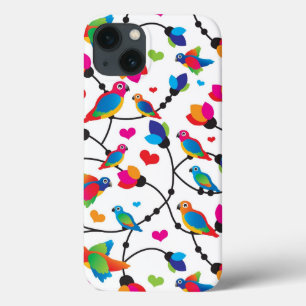 iPhone 13 Case oiseau coloré mignon de perroquet