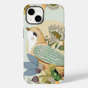 Coque Case-Mate iPhone Oiseau d'art populaire nordique